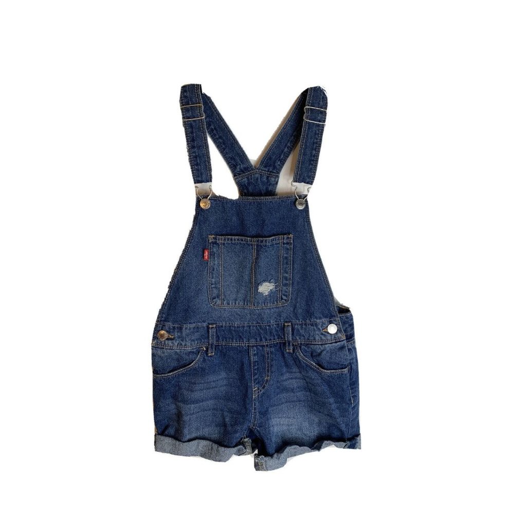Levi's Kids Dark Blue Denim Overalls